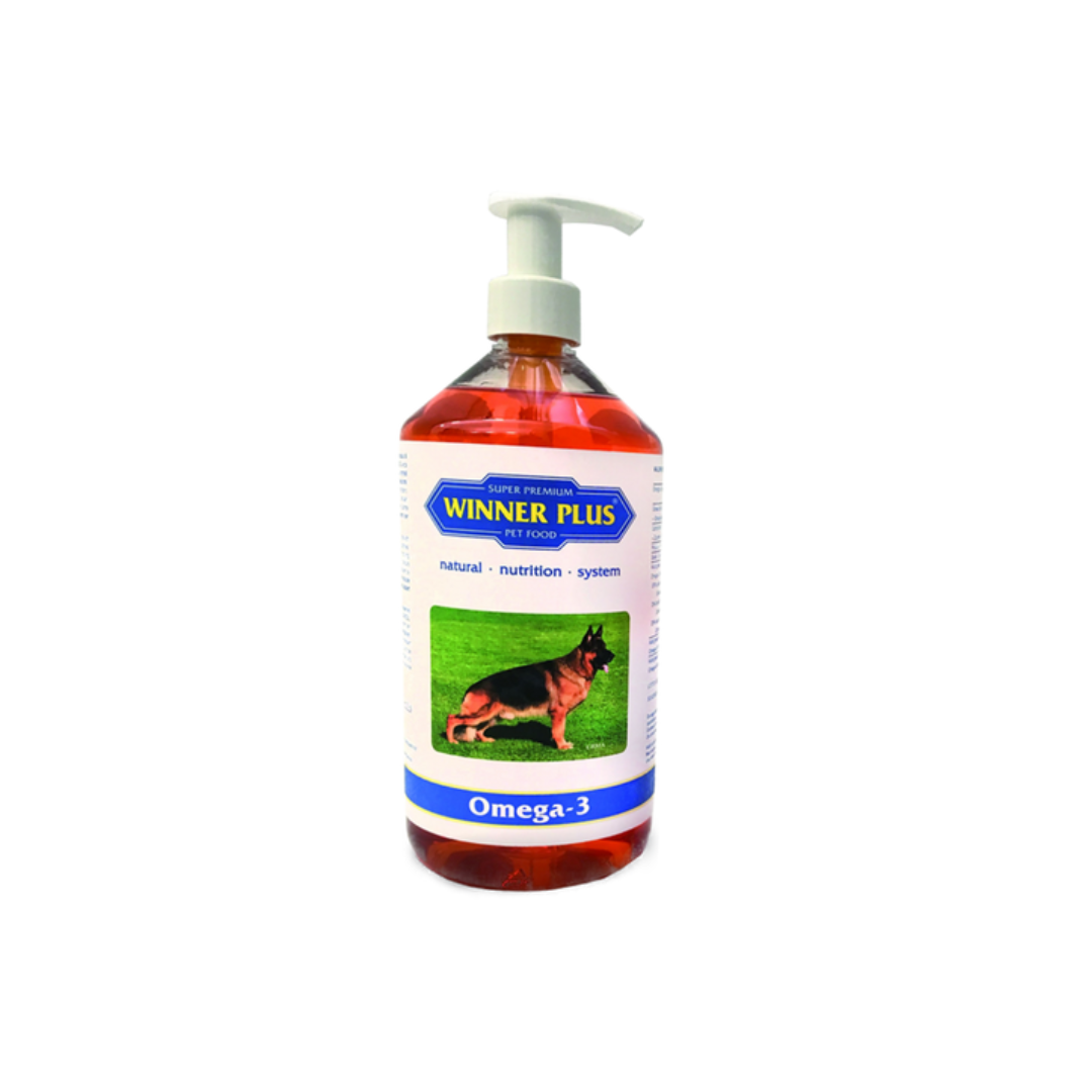 1000 ml Lososovo olje za pse Winner Plus Omega-3 - DogoVital